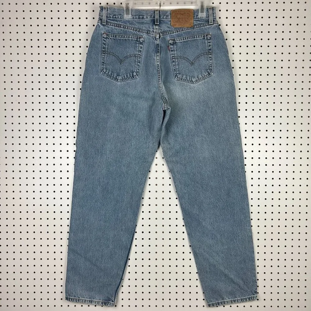 Levi's 560 Loose Fit Straight Leg Jeans 32x32 Light Wash Mom High Rise Mexico